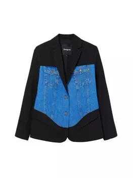 Блейзер Desigual Blazer, синий деним