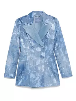 Блейзер Devor с джинсовым принтом розового цвета Ermanno Scervino, синий