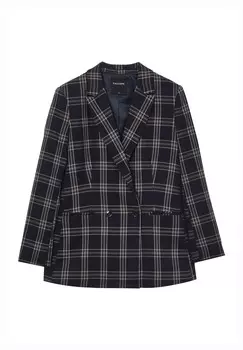 Блейзер DOPPIOPETTO A QUADRI Calliope, темно-синий