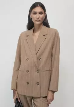Блейзер DOPPIOPETTO GESSATA Calliope, бежевый