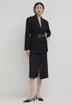 Блейзер DOPPIOPETTO GESSATA Calliope, черный