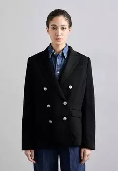 Блейзер DOUBLE BREASTED KNIT BLAZER Polo Ralph Lauren, темно-синий