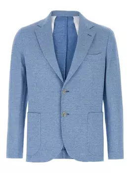 Блейзер Dynamic 201 с узором «гусиная лапка» Barba, синий