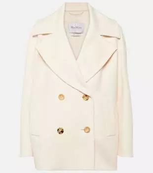 Блейзер edgard из шерсти и кашемира Max Mara, белый