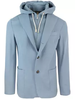 Блейзер Eleventy из хлопковой смеси, синий