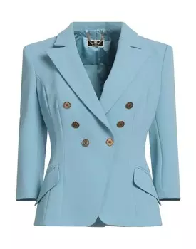 Блейзер Elisabetta Franchi, пастельный синий