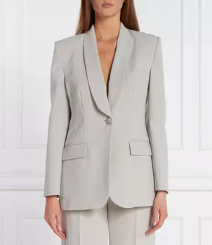 Блейзер Elisabetta Franchi Regular Fit, серый