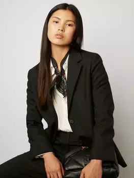 Блейзер Emmanuel из смесовой шерсти Gerard Darel, черный