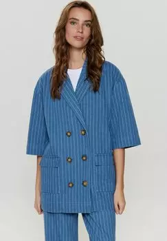 Блейзер ENITTA Nmph, цвет medium blue denim