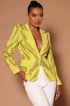 Блейзер Fashion Nova A92348P5, шартрез