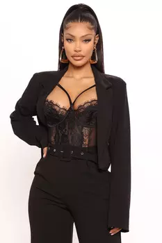 Блейзер Fashion Nova JK21745Z, черный