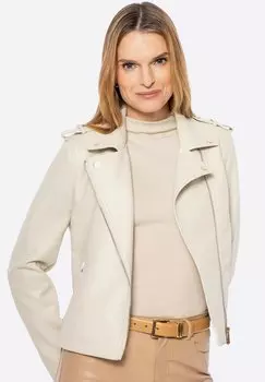 Блейзер Faux leather jacket WITTCHEN, бежевый