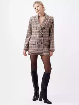 Блейзер French Connection Gina Check, цвет pink/multi