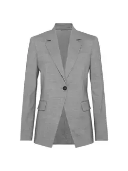 Блейзер Fresco Comfort из натуральной шерсти с Monili Brunello Cucinelli, серый