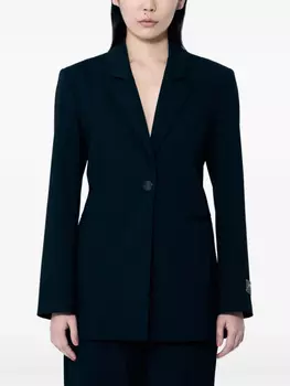 Блейзер GANNI с эластичным дизайном, черный