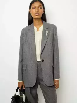 Блейзер Gerard Darel Melanie Wool Blend, серый