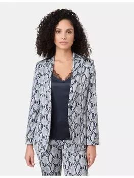 Блейзер Gerry Weber Langarm gefttert, цвет beige/black snake print