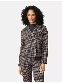 Блейзер Gerry Weber Langarm gefttert, цвет camel schwarz hahnentritt