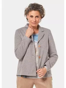 Блейзер GOLDNER, цвет hellbeige/gemustert