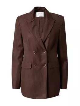 Блейзер Guido Maria Kretschmer Meret, темно коричневый