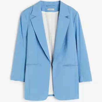 Блейзер H&amp;M 3/4-length-sleeve, голубой