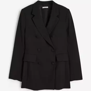 Блейзер H&amp;M Double-breasted, черный