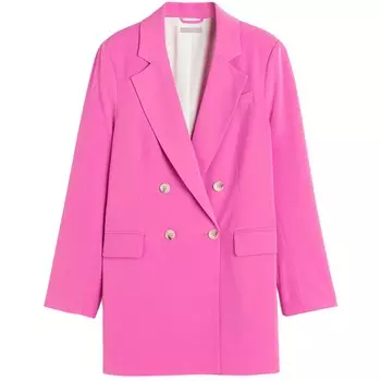 Блейзер H&amp;M Double-breasted, розовый