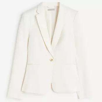Блейзер H&amp;M Fitted, кремовый