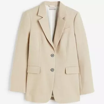 Блейзер H&M Single-breasted, бежевый
