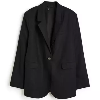 Блейзер H&amp;M Single-breasted, черный