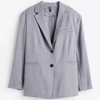 Блейзер H&amp;M Single-breasted, серый