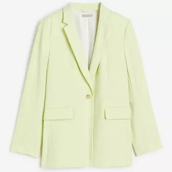 Блейзер H&amp;M Single-breasted, светло-зеленый