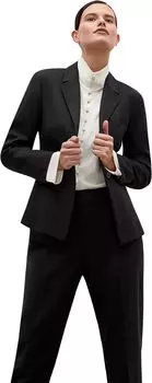 Блейзер Hoffman – Тропическая Шерсть M.M.LaFleur, черный