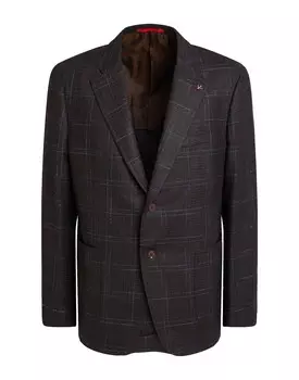 Блейзер Isaia, темно-коричневый