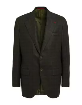 Блейзер Isaia, темно-зеленый