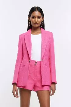 Блейзер из букле River Island, розовый
