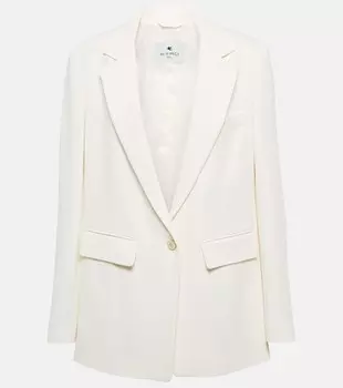 Блейзер из джерси ETRO, белый
