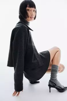 Блейзер из джерси H&M, серый