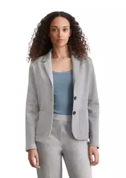 Блейзер из джерси Marc O'Polo, выполненный из материала интерлок, серый