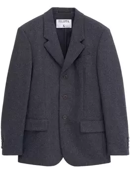 Блейзер из фланели Filippa K, серый