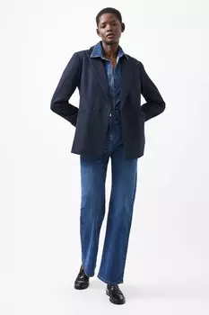 Блейзер из флорентийского твила French Connection, синий