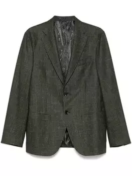 Блейзер из интерлок-твила ETRO, зеленый