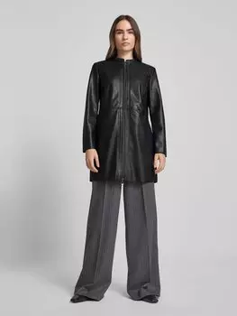 Блейзер из кожи Betty Barclay, черный