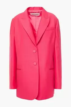 Блейзер из крепа из смеси шелка и шерсти VALENTINO GARAVANI, розовый