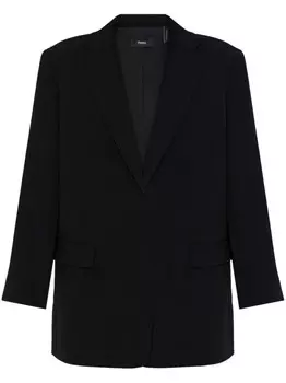 Блейзер из крепа Theory, черный