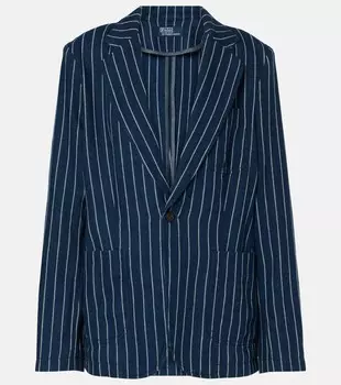 Блейзер из льна и хлопка Polo Ralph Lauren, цвет blava wash
