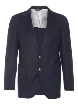 Блейзер из натуральной шерсти COLAMARINO, синий