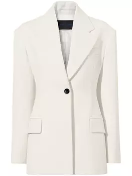 Блейзер из шерсти саржевого переплетения Proenza Schouler, бежевый