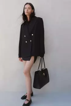 Блейзер из структурированной ткани H&M, синий