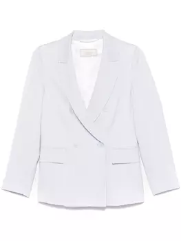 Блейзер из ткани кади Peserico, синий